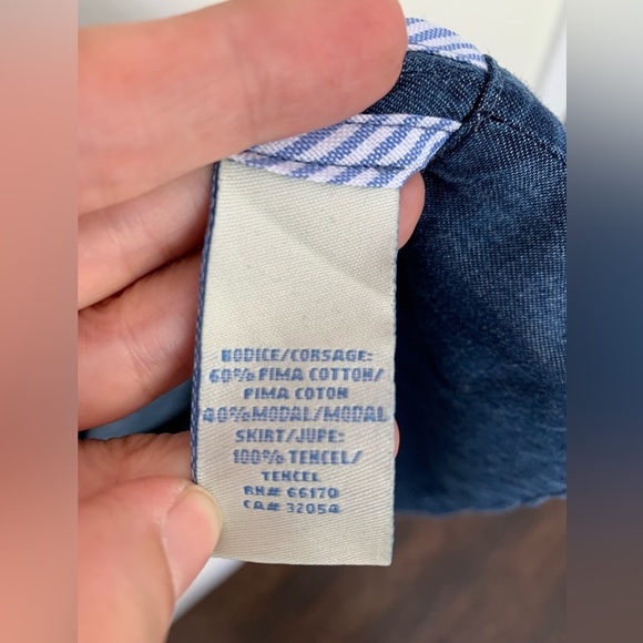 Summer dress, 1 piece, stripes crème and red, side pockets, prima cotton, size 2 - Picture 13 of 13